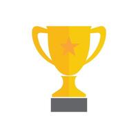 Trophy icon Vector illustration. Isolated on white background.