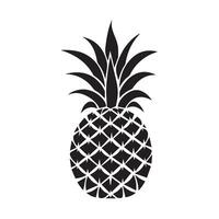 Pineapple natural food icon. Freshness sweet art vector design.