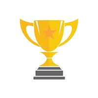 Trophy icon Vector illustration. Isolated on white background.