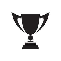 Trophy icon Vector illustration. Isolated on white background.