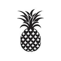 Pineapple natural food icon. Freshness sweet art vector design.