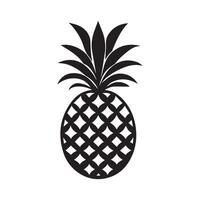 Pineapple natural food icon. Freshness sweet art vector design.