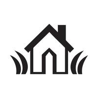 House black Icon Isolated on White Background. Vector Illustration design.