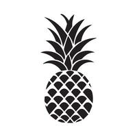 Pineapple natural food icon. Freshness sweet art vector design.