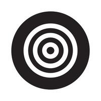 Archery Target Icon Vector. White background design. vector