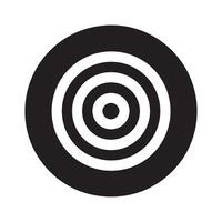 Archery Target Icon Vector. White background design. vector