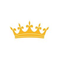 Crown icon.Flat color design.Vector illustration isolated on white background. vector