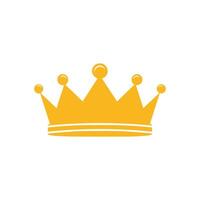 Crown icon.Flat color design.Vector illustration isolated on white background. vector