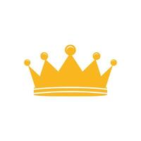 Crown icon.Flat color design.Vector illustration isolated on white background. vector