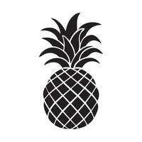 Pineapple natural food icon. Freshness sweet art vector design.