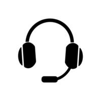 Headset icon. Headphone symbol for web vector