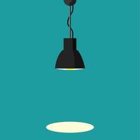 luminous lamp isolated on background vector