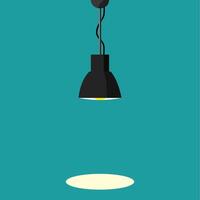 luminous lamp isolated on background vector