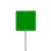 road sign isolated on a background. green traffic vector