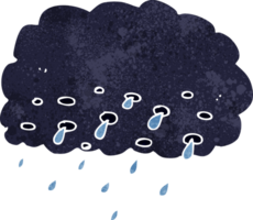 nuage de pluie de dessin animé png