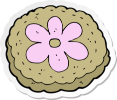 pegatina de una galleta horneada de dibujos animados png