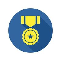 medalla icono. medalla símbolo para tu sitio web diseño vector