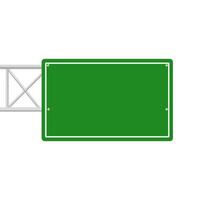 road sign isolated on a background. green traffic sign vector