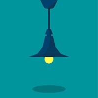 luminous lamp isolated on background vector