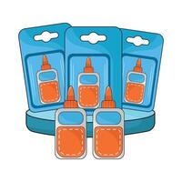 illustration of glue package vector