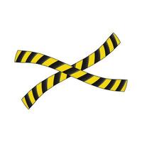 illustration of danger line vector