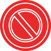 generisches Stopp-Kreissymbol png