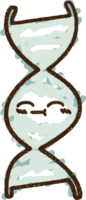 desenho de giz de DNA png