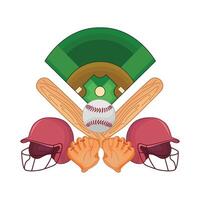 illustration of baseball field vector