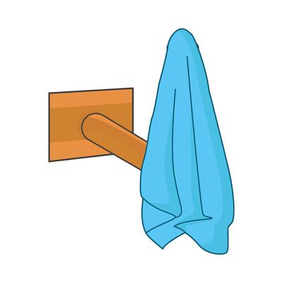 illustration of wall hook