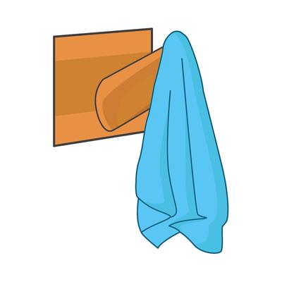 illustration of wall hook