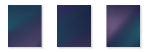 Dark Color Purple and Blue Gradient Set Background vector