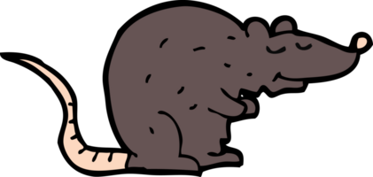 Cartoon schwarze Ratte png