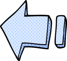 cartoon doodle pointing arrow png