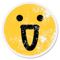 simple laughing face circle png