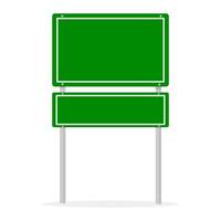 road sign isolated on a background. green traffic vector