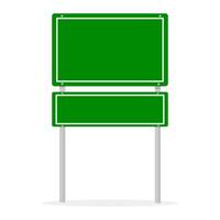 road sign isolated on a background. green traffic vector