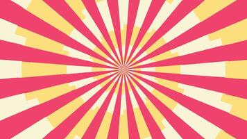 Abstract spiral wavy line urgency vortex round pink color background. vector