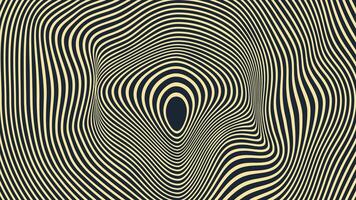 Abstract spiral distort line background in dark color. vector