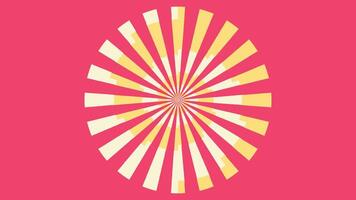 Abstract spiral wavy line urgency vortex round pink color background. vector
