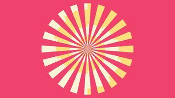 Abstract spiral wavy line urgency vortex round pink color background. vector