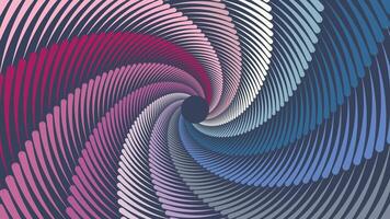 Abstract spiral round spinning vortex wavy line urgency data cycle background. vector