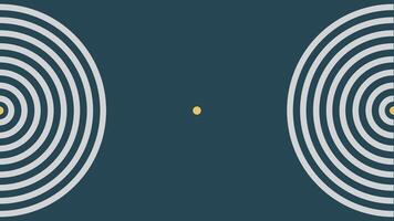 Abstract spiral dotted wavy line round urgency two color contrast  background vector