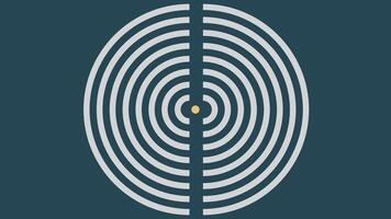 Abstract spiral dotted wavy line round urgency two color contrast  background vector