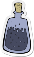 pegatina de un tintero viejo de dibujos animados png