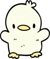 pato de bebê doodle de desenho animado png