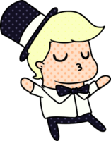 caricatura, de, kawaii, lindo, prom, niño png