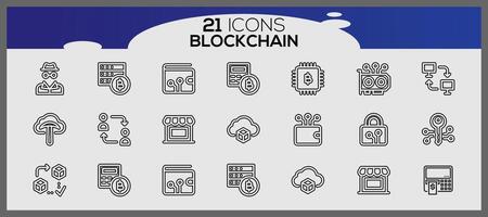 criptomoneda isométrica íconos colocar. criptomoneda icono elementos colocar. blockchain íconos colocar. vector