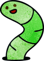 serpent de dessin animé dessiné à la main excentrique png