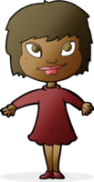 cartoon girl shrugging shoulders png