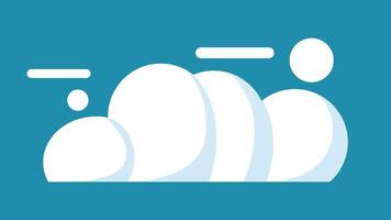 nube. nube icono aislado en antecedentes. vector